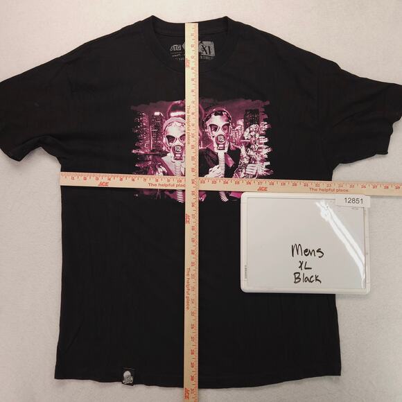 STG Fam Graphic Short Sleeve Crew Neck T-Shirt Mens Size Extra Large XL Black - Picture 5 of 10